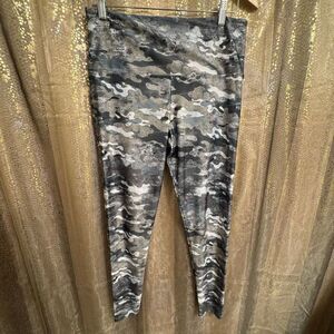 Onzie Flow High Rise Legging Marble Camo Yoga Leggings Large